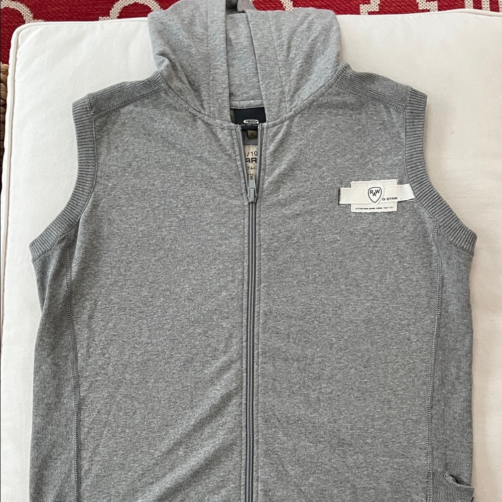 G-Star Gray and Tan Hoodie